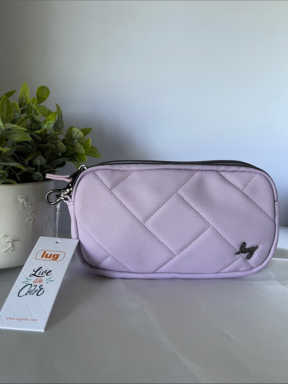 LUG - Couple XL Matte Luxe VL Convertible Crossbody Bag in Sugarplum Icepop
